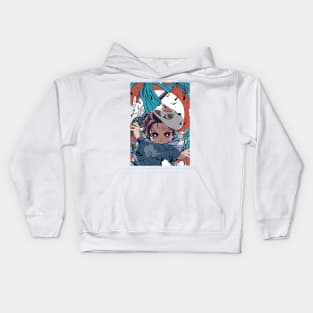 Samurai Warrior Anime Kids Hoodie